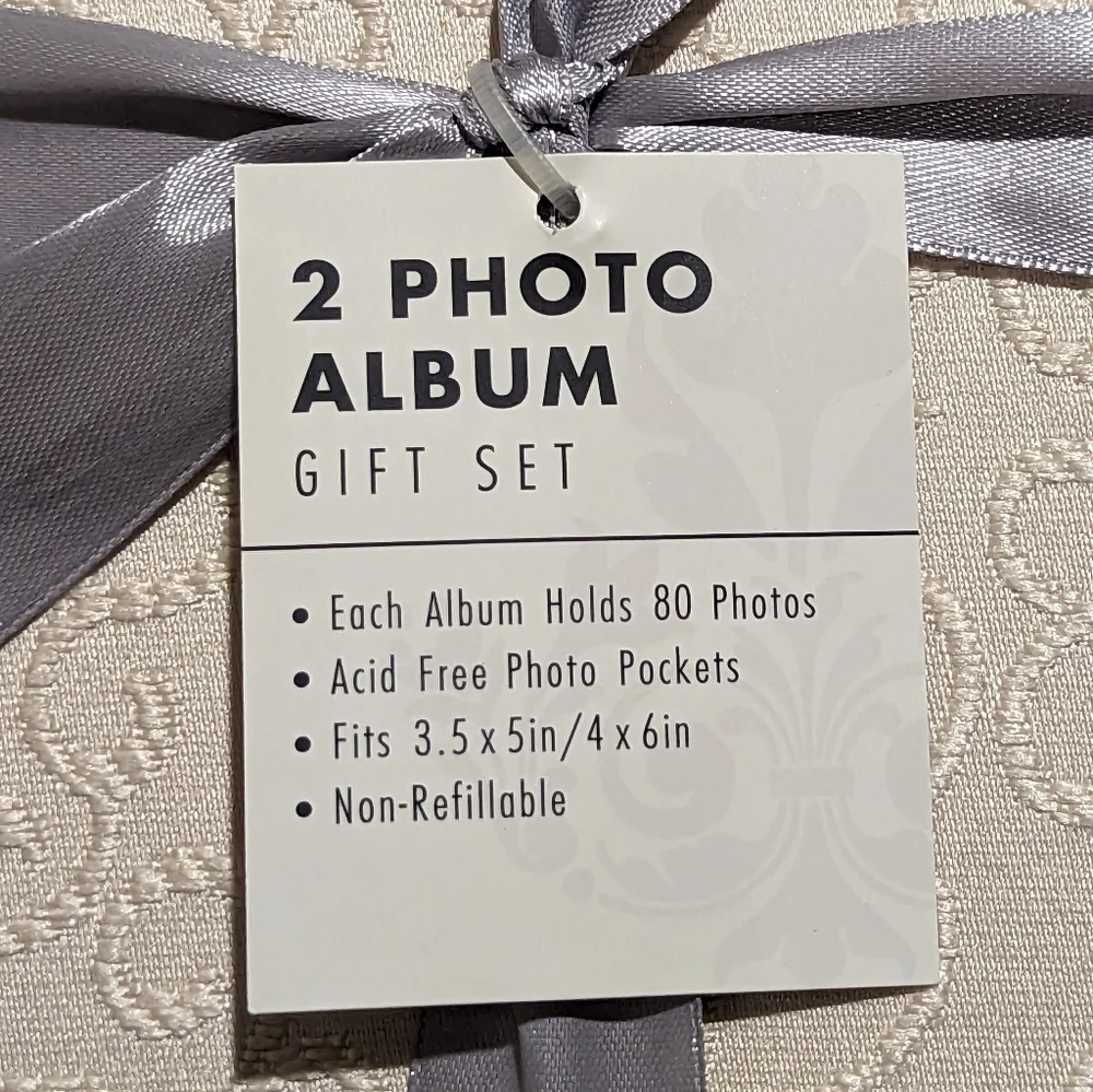 PHOTO ALBUMS Fabric Covered 4x6 3x5 Glossy or Matte Set of 2